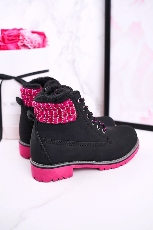 Children's Boots Insulated With Fur Black Forest