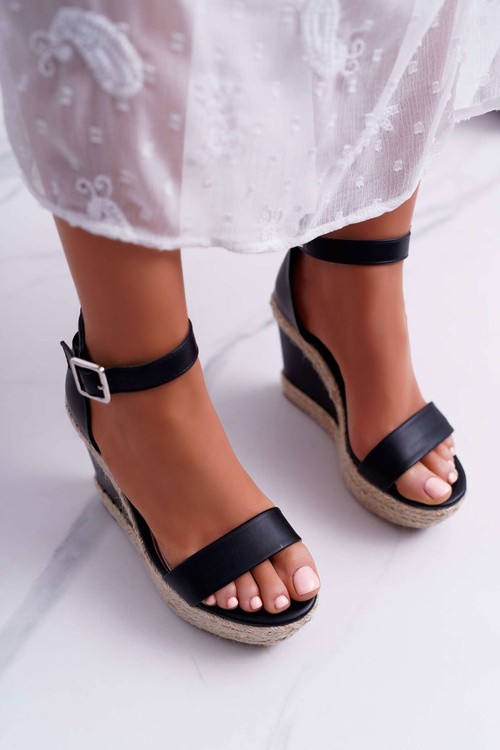 Women's Espadrille Sandals Black Devon