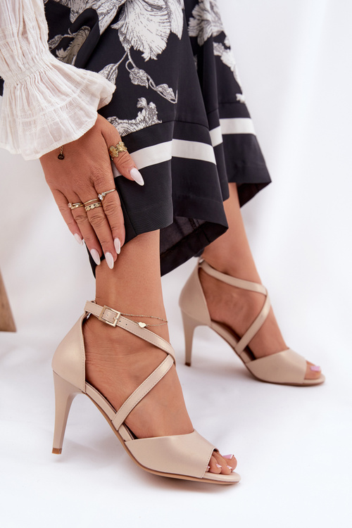 Fashionable High Heels Sandals Gold Loressa