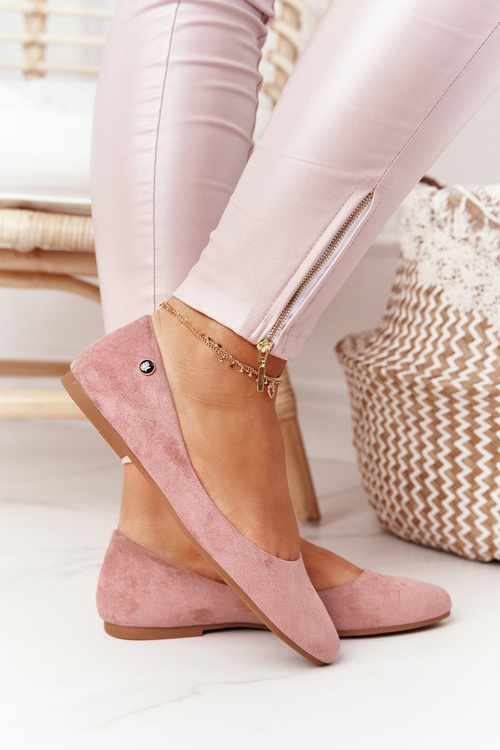 Suede Ballerinas Sergio Leone BL622 Pink