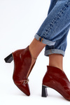 Leather Ankle Boots on Heel Maciejka 05262-02 Brown