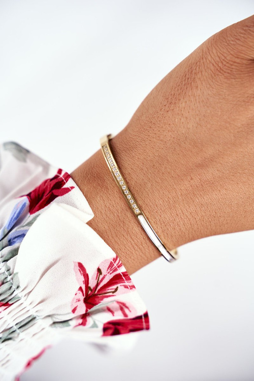 Women's Bracelet Steel With Zircons Silver Guadiana