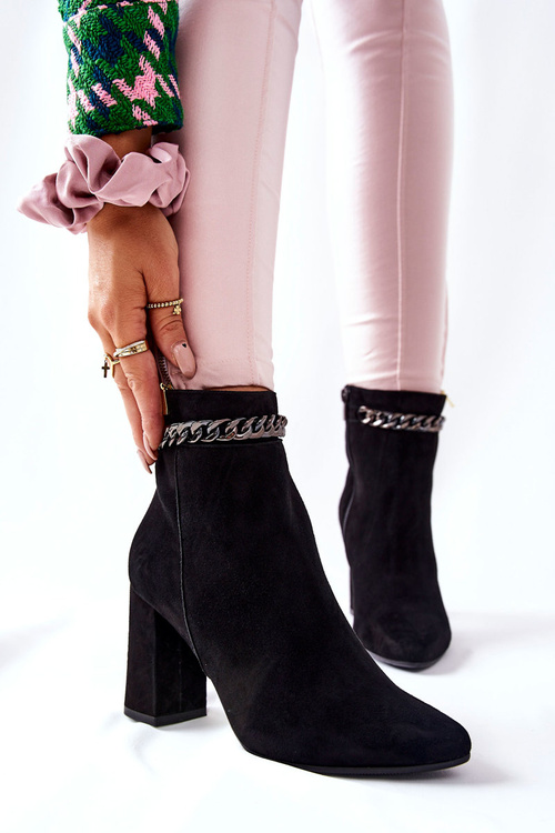 Leather High Boots Laura Messi Black 2203