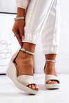 Women's Wedge Sandals Laura Messi 2389 Beige