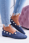 Women's Navy Blue Ballerinas Lu Boo Milis