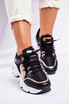 Women's Sport Shoes Black Gold Beijing