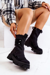 High Workers Booties On A Zipper Black Nerisa