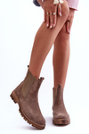 Suede Ankle Boots Brown Nicole 2672
