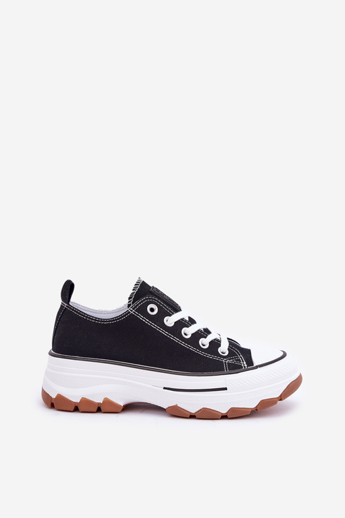Low Women's Sneakers On Platform Black Aradwin