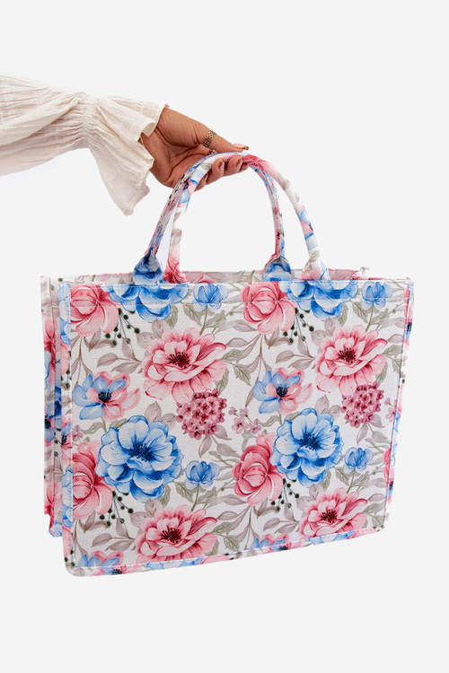 Large Bag with Flowers Pink Mooch