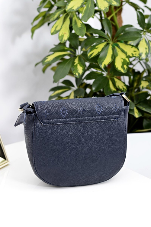 Women's Handbag Navy Blue Letterbox Nobo