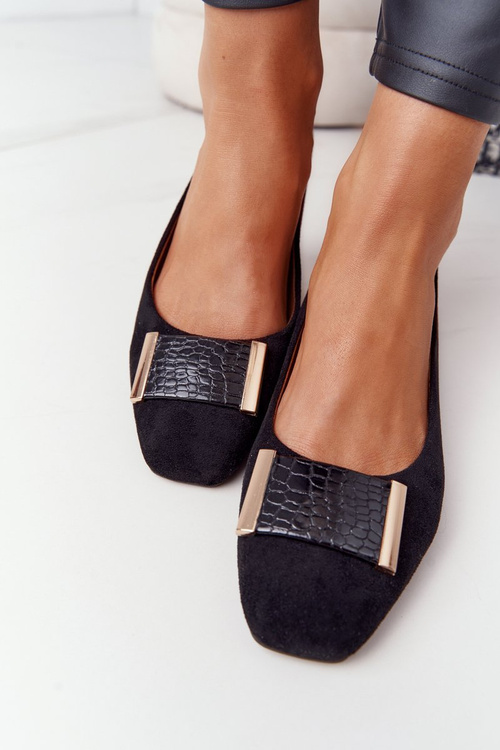 Suede Pumps On A Block Heel Sergio Leone PB142 Black