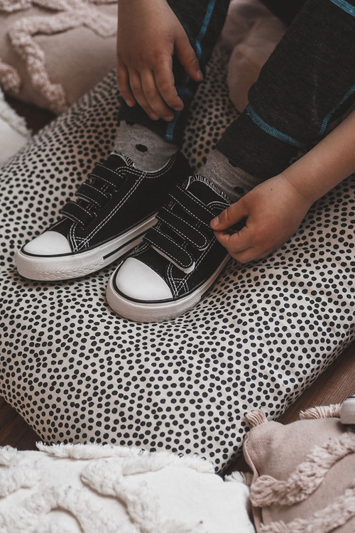 Children's Sneakers With Velcro Black Bernie