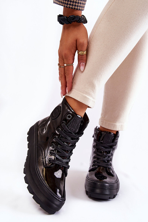 High Sneakers Big Star KK274533 Black