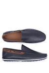 Men's GOE Moccasins Navy Blue Leather FF1N3051
