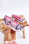 Children's ballerinas in flowers navy blue-pink Noah
