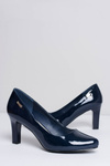 Women's Sergio Leone Navy Blue Lacquered pumps Orsola