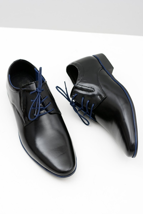 Black Men's Marcello Business Semi Shoes