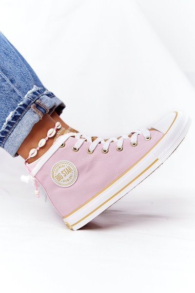 Women's High Sneakers Big Star HH274447 Pink