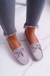 Women's Suede Comfort Moccasins Grey Buggy