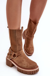 Women's Suede Fleece Lined Boots Workery Camel Brinnon