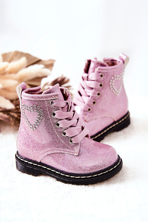 Children's Lacquer Glitter Boots Pink Macy's
