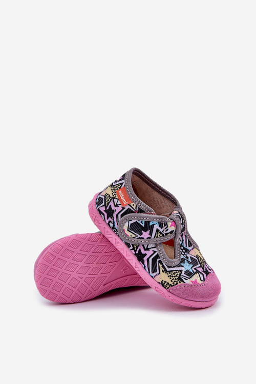 Slippers Milami Children's With Velcro Gray-Pink Jasimrra