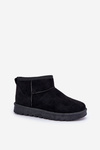 Women's Snow Boots Made Of Eco Suede Black Noliri