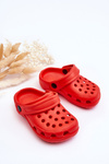 Kroksy Klapki Piankowe Dziecięce Czerwone Percy 7887/7888