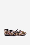 Ballet Flats With Embroidery And Strap Black Lilindraen