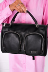 Women's Bag With Pockets Big Star HH574145 Black
