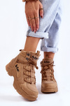 Women's Trekking Shoes Trappers Lee Cooper LCJ-22-31-1442 Brown