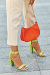 High Heel Sandals Neon Green Georgina