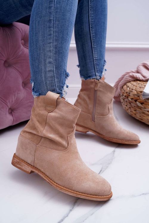 Women's Sachet Boots Camel Beige Ellen