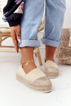 Espadrilles On A Straw Platform S.Barski Beige