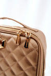 Large cosmetic bag Quilted Monnari CSM0040-023 Gold
