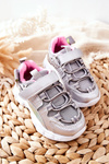 Children's Sports Shoes With Velcro Silver Vibo