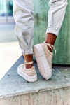 Women's Sneakers On A Platform Beige Big City Life