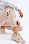 Women's Fashion Sock Sneakers Beige Daxo