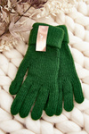 Smooth Women's Touchscreen Green Gloves