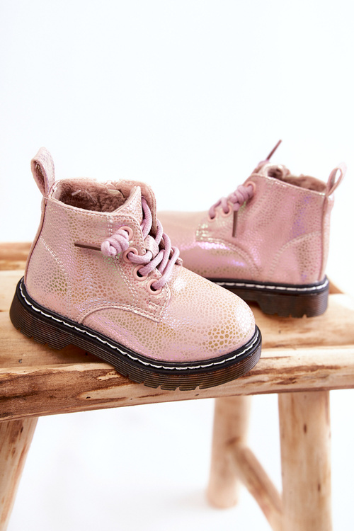 Children's Warm Boots With Zipper Pink Betsy