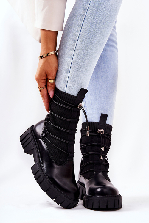 Worker boots with sock Black Connor