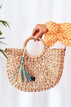 Braided Handbag Basket NOBO XK0490 Beige