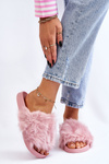 Slippers With Fur Rubber Light purple Allyson