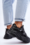Women's Sneakers on a Chunky Platform Black Agnenia