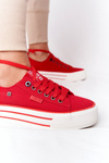 Women's Sneakers On A Platform BIG STAR HH274053 Red