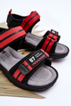 Light Velcro Children's Sandals Red Brando