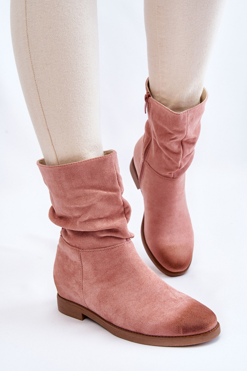 Women's Suede High Boots Pink Venis