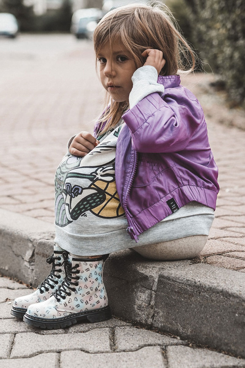 Children's Glitter Boots With Patterns Multicolor Reggie