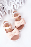 Children's Sandals With Bow Pink Abbie
